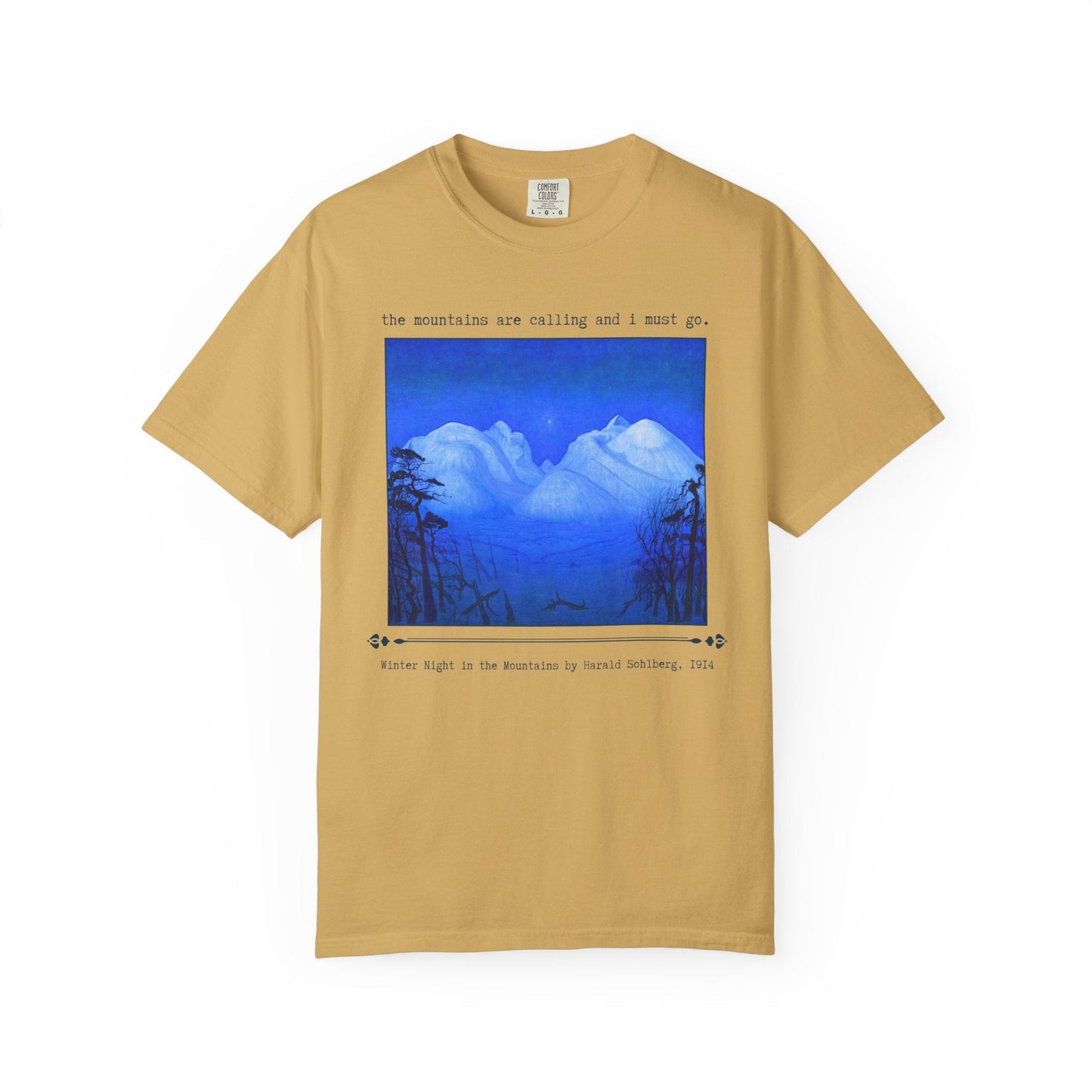 The Mountains Are Calling and I Must Go Art History Tee