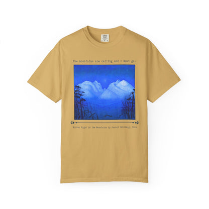 The Mountains Are Calling and I Must Go Art History Tee