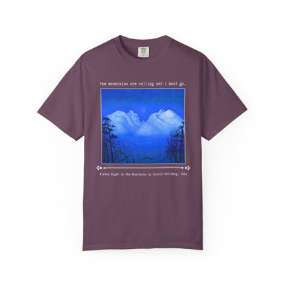 The Mountains Are Calling and I Must Go Art History Tee
