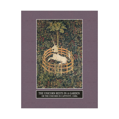 The Unicorn Rests in a Garden Poster