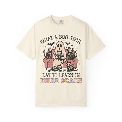 Third Grade Halloween Teacher Tee