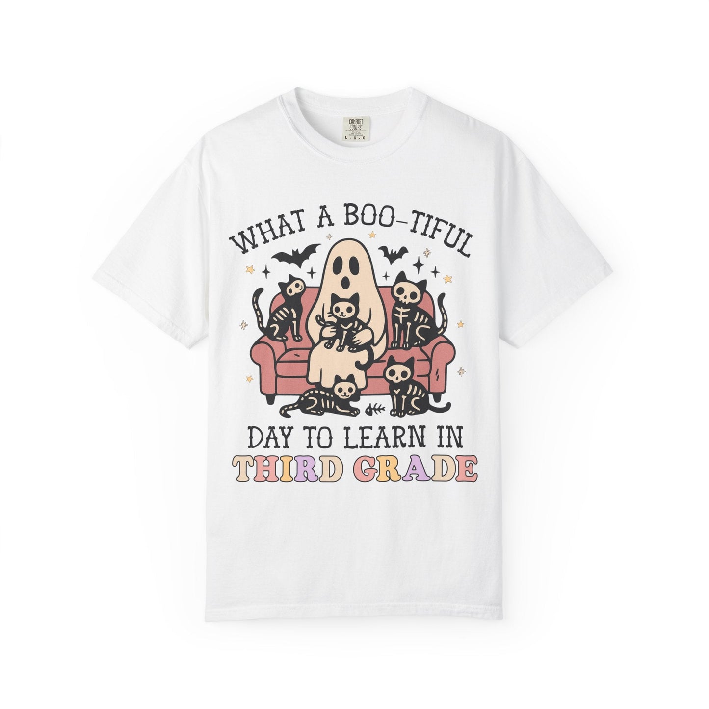 Third Grade Halloween Teacher Tee