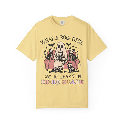 Third Grade Halloween Teacher Tee