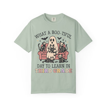 Third Grade Halloween Teacher Tee