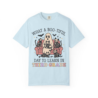 Third Grade Halloween Teacher Tee