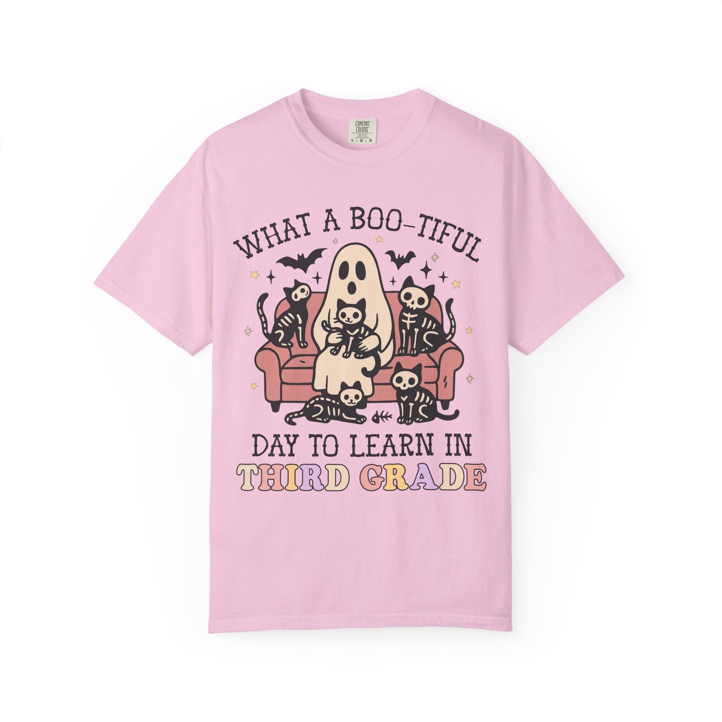 Third Grade Halloween Teacher Tee