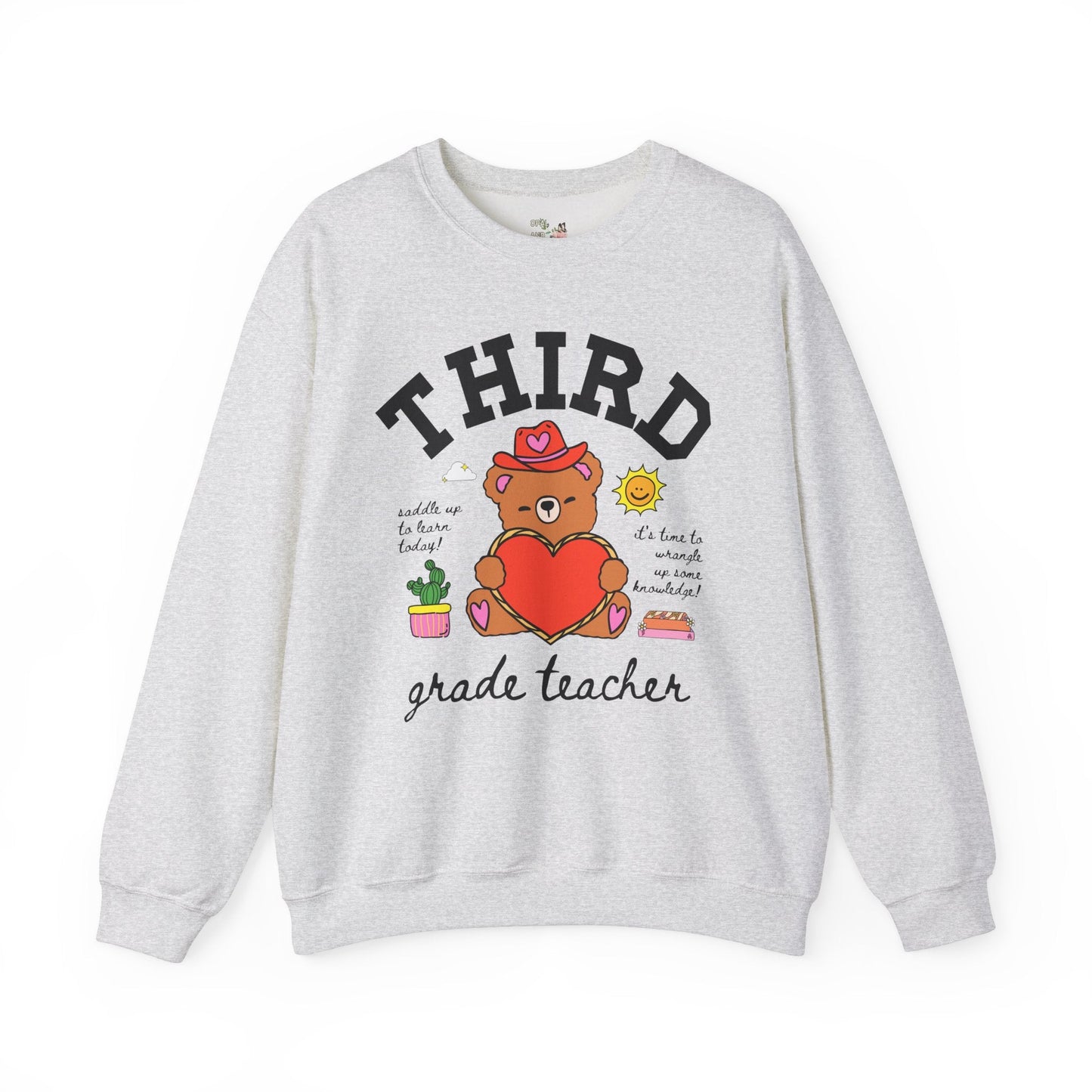 3rd Grade Teacher Bear Sweatshirt
