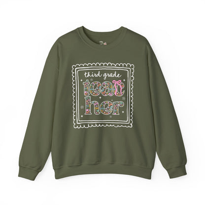 Third Grade Teacher Sweatshirt for Back to School