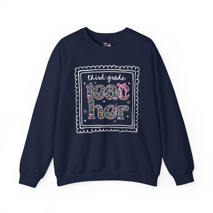 Third Grade Teacher Sweatshirt for Back to School