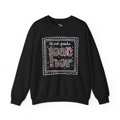 Third Grade Teacher Sweatshirt for Back to School