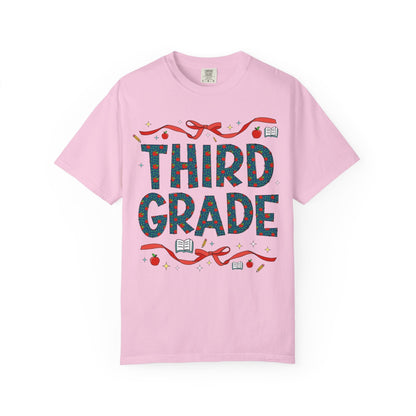 Third Grade Teacher Bow Tee