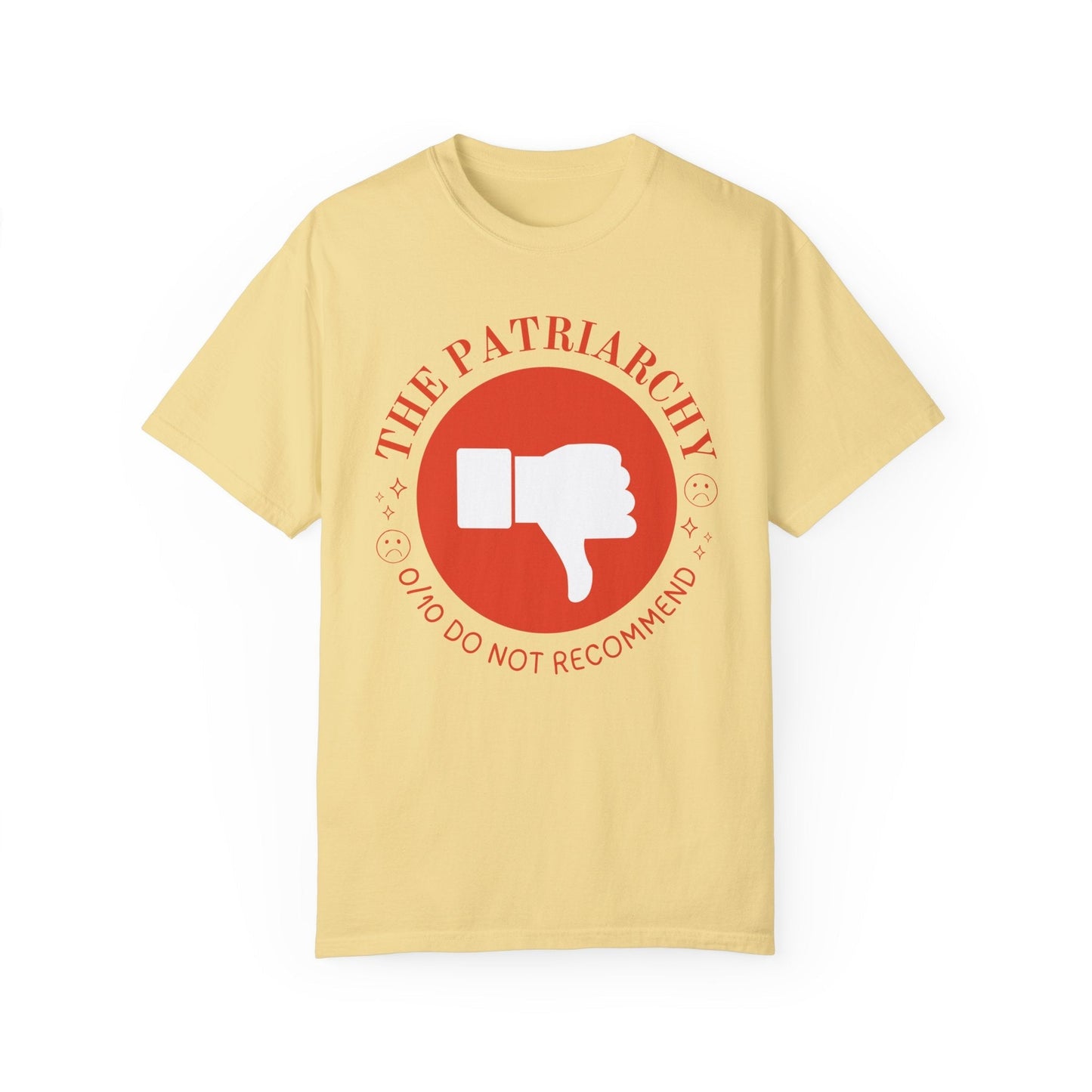 Thumbs Down Feminist Tee Shirt