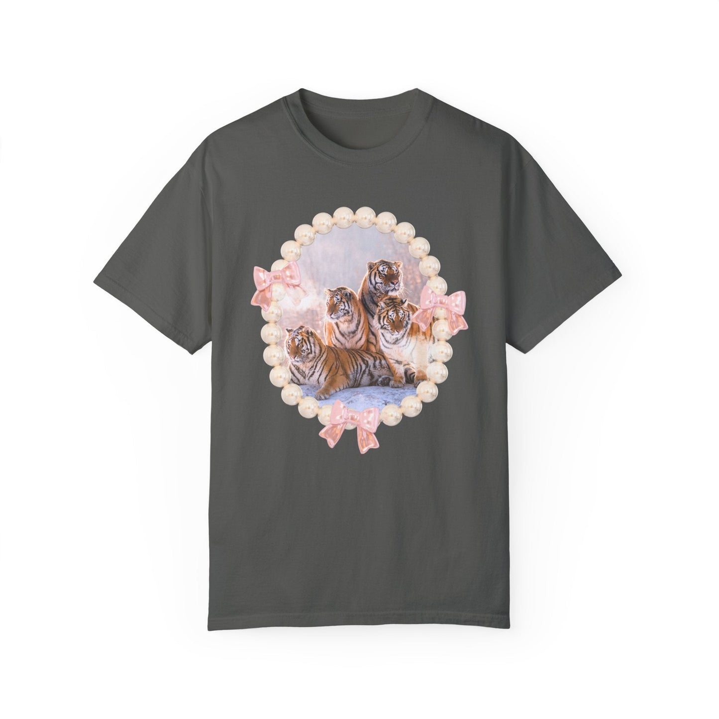 Tigers Sitting in Snow: T-Shirt