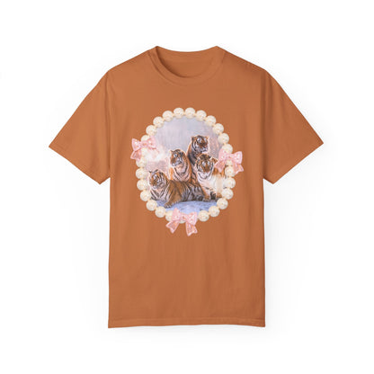 Tigers Sitting in Snow: T-Shirt
