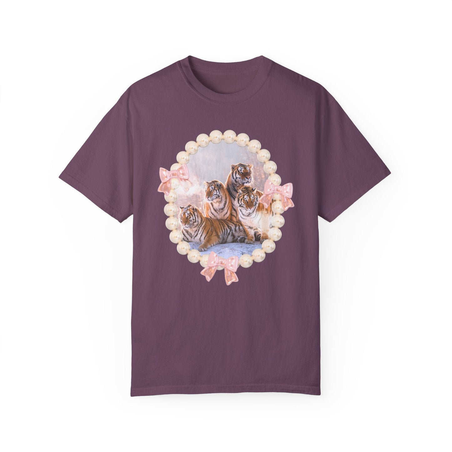 Tigers Sitting in Snow: T-Shirt