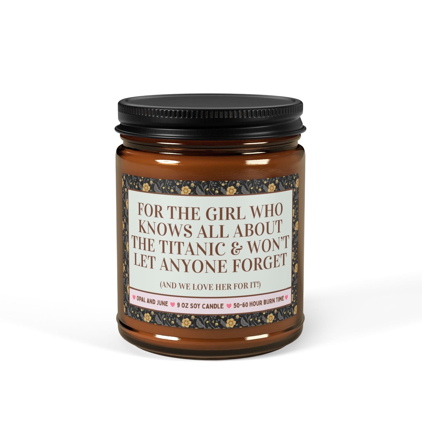 For the Girl Who Knows All About the Titanic Candle