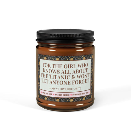 For the Girl Who Knows All About the Titanic Candle
