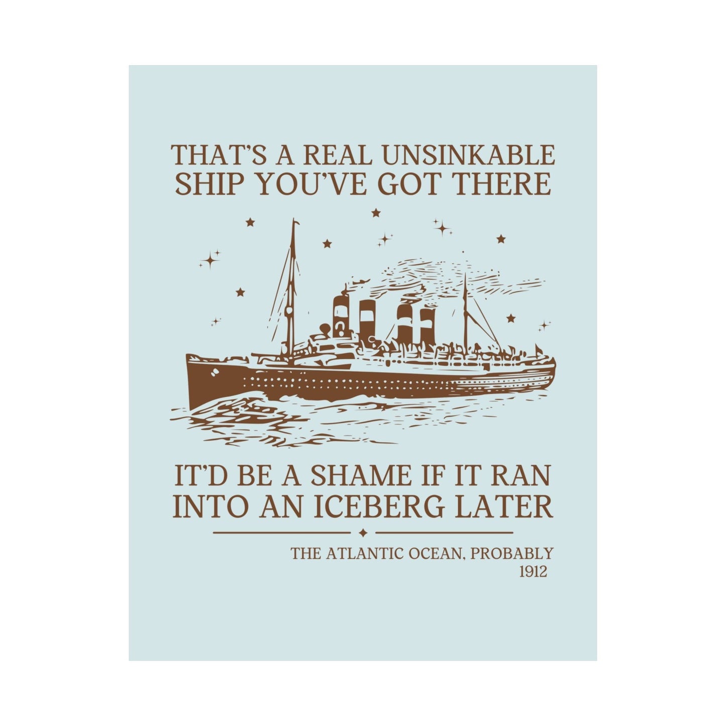 Titanic Maritime History Poster
