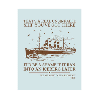 Titanic Maritime History Poster