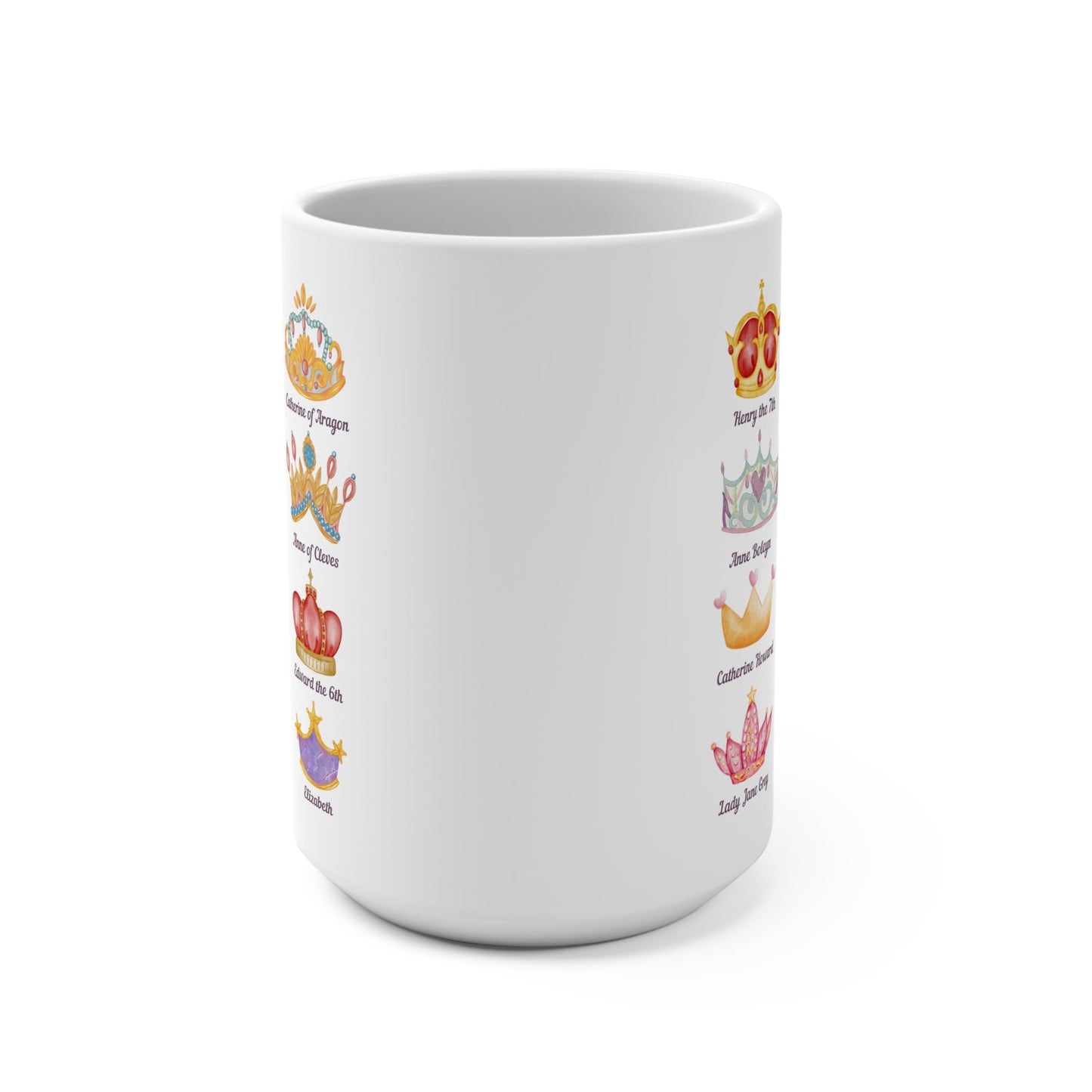 Tudor History Mug with Crowns
