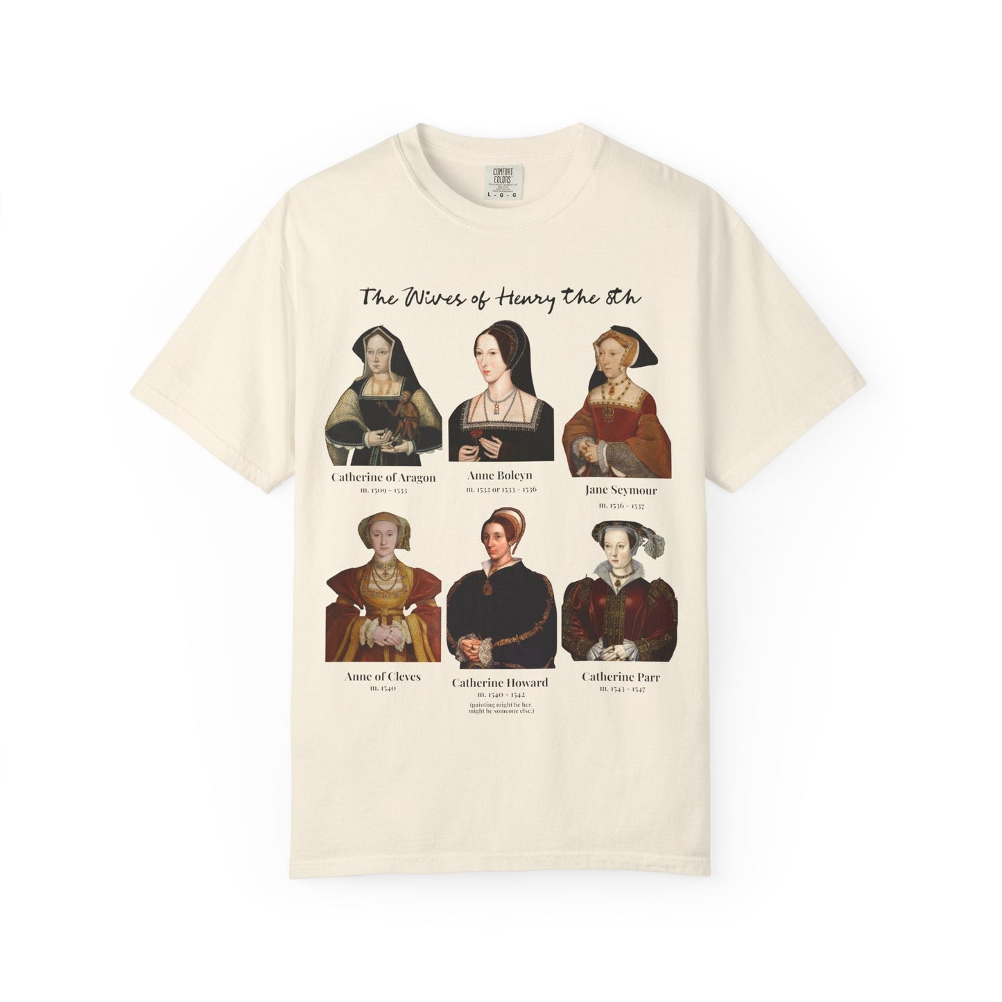 Paintings of Henry the 8th's Wives Tee