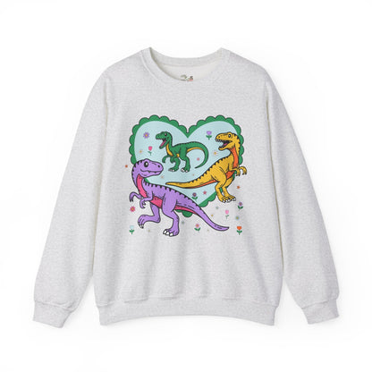 Valentine's Day Sweatshirt for Dinosaur Lover