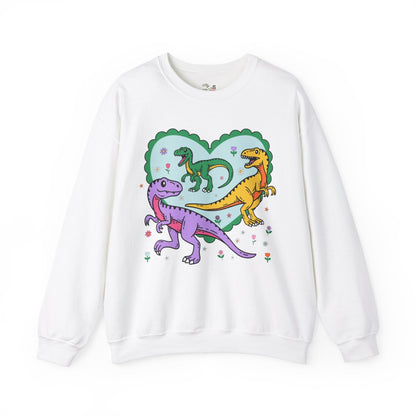 Valentine's Day Sweatshirt for Dinosaur Lover