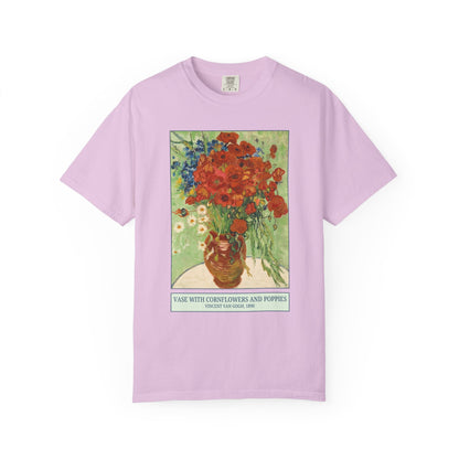 Vase with Cornflowers and Poppies