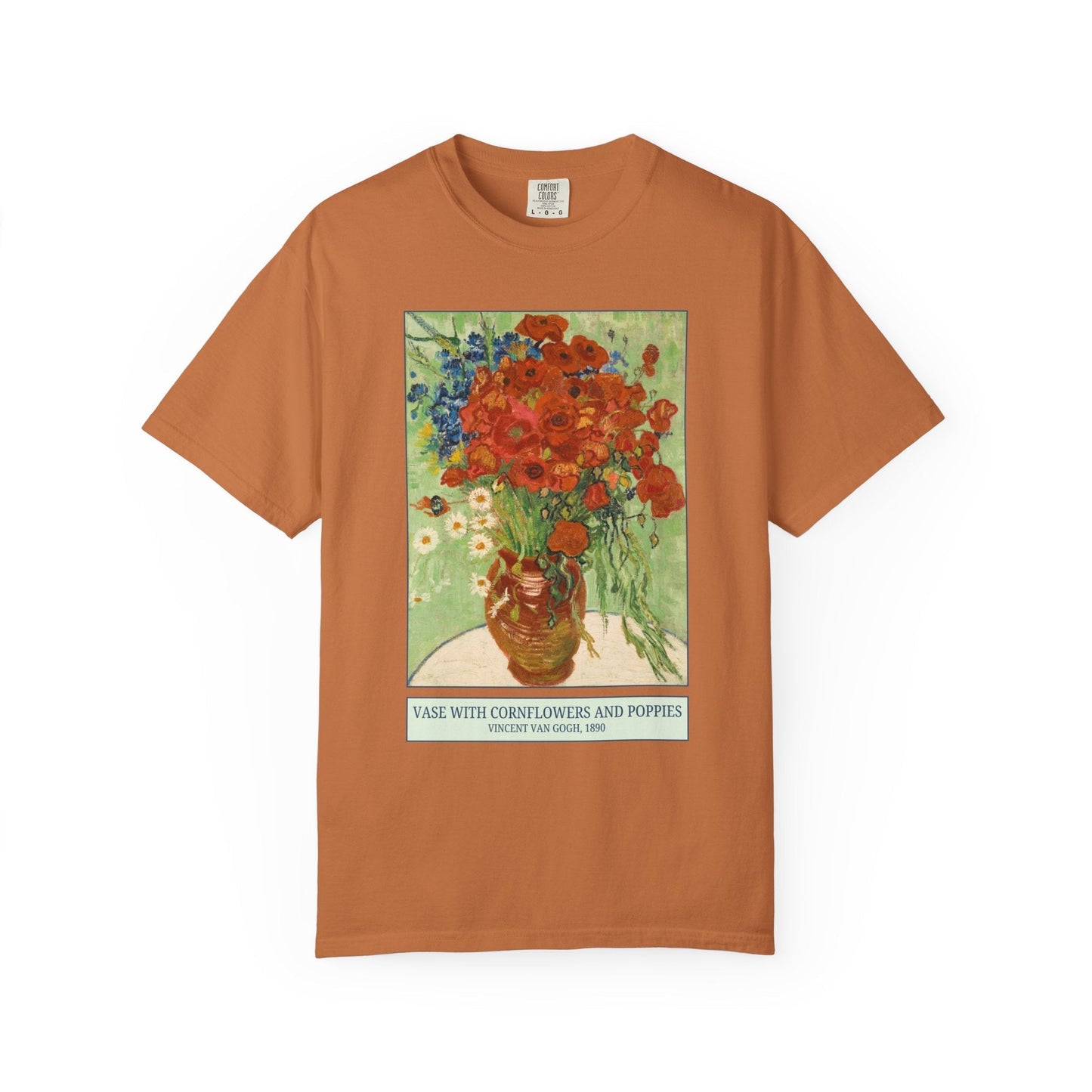 Vase with Cornflowers and Poppies
