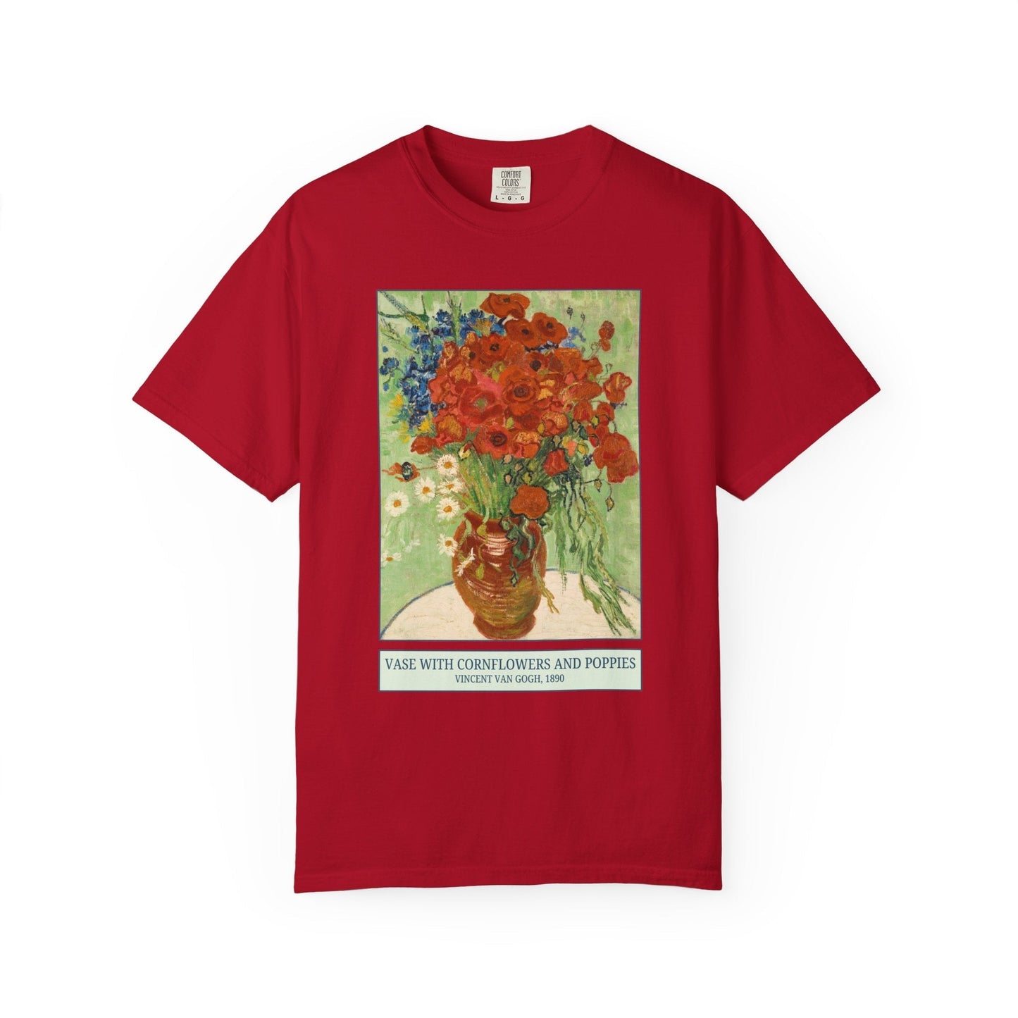 Vase with Cornflowers and Poppies