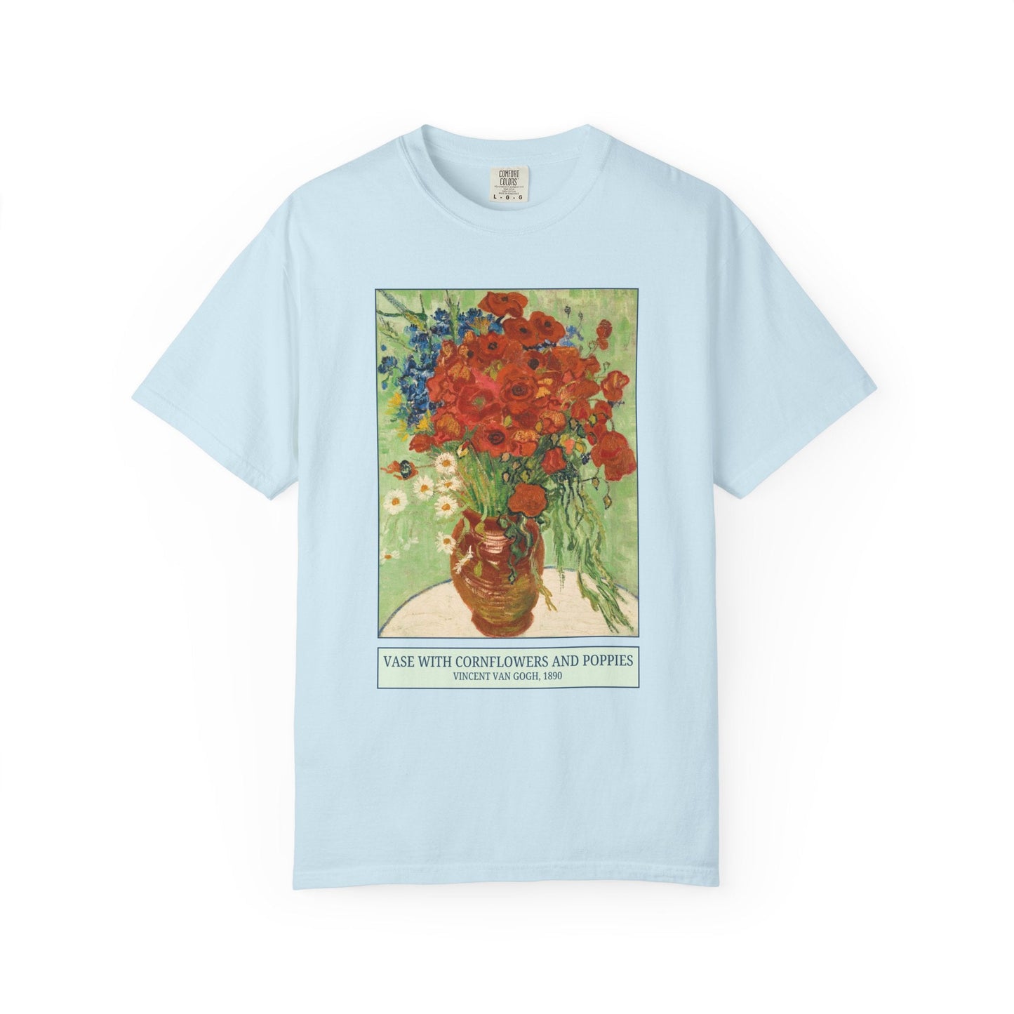 Vase with Cornflowers and Poppies