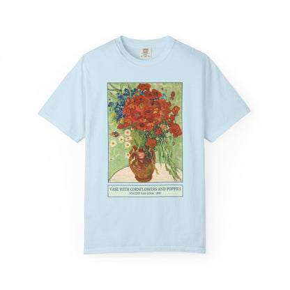 Vase with Cornflowers and Poppies
