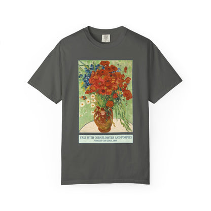 Vase with Cornflowers and Poppies