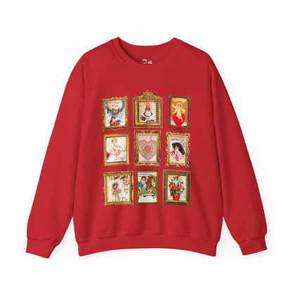 Vintage Valentine Stamps Sweatshirt