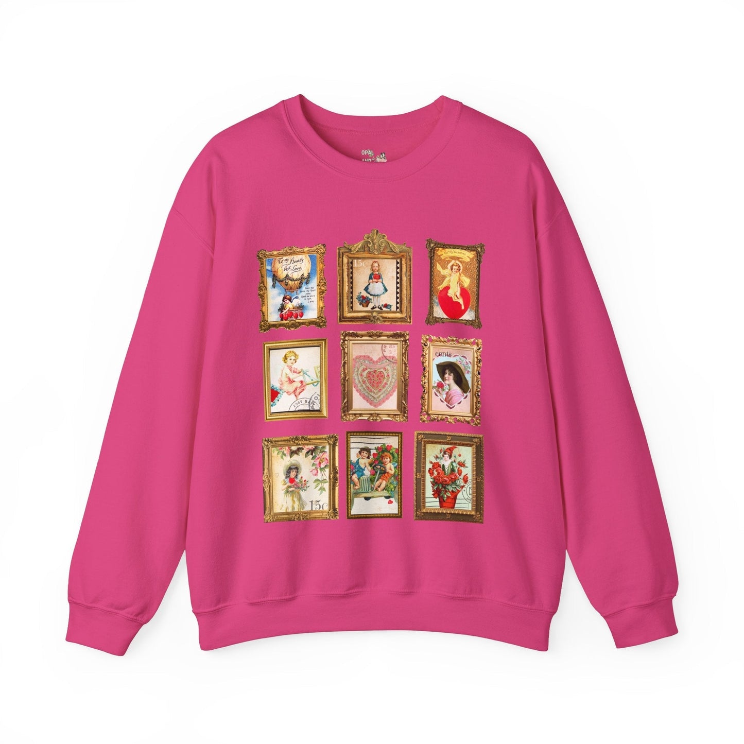Vintage Valentine Stamps Sweatshirt