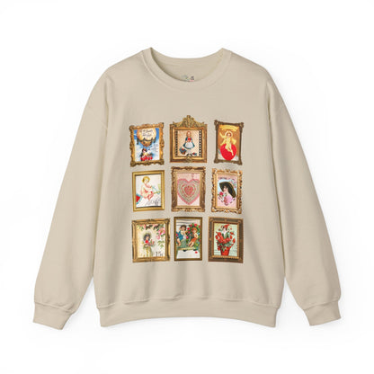 Vintage Valentine Stamps Sweatshirt