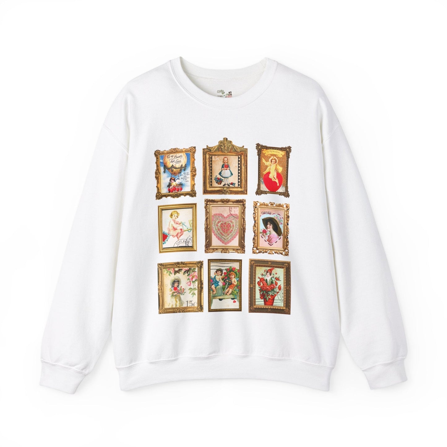 Vintage Valentine Stamps Sweatshirt