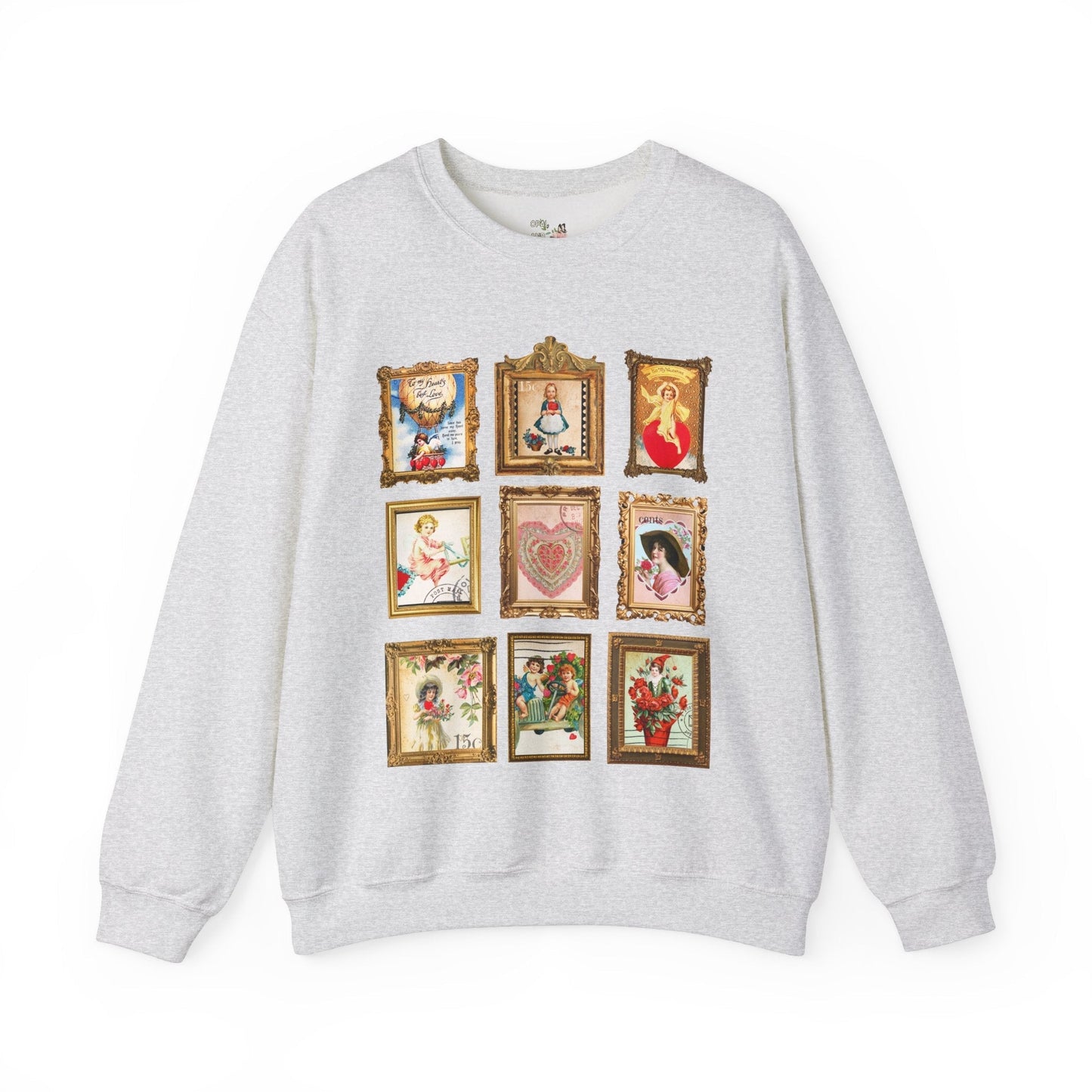Vintage Valentine Stamps Sweatshirt