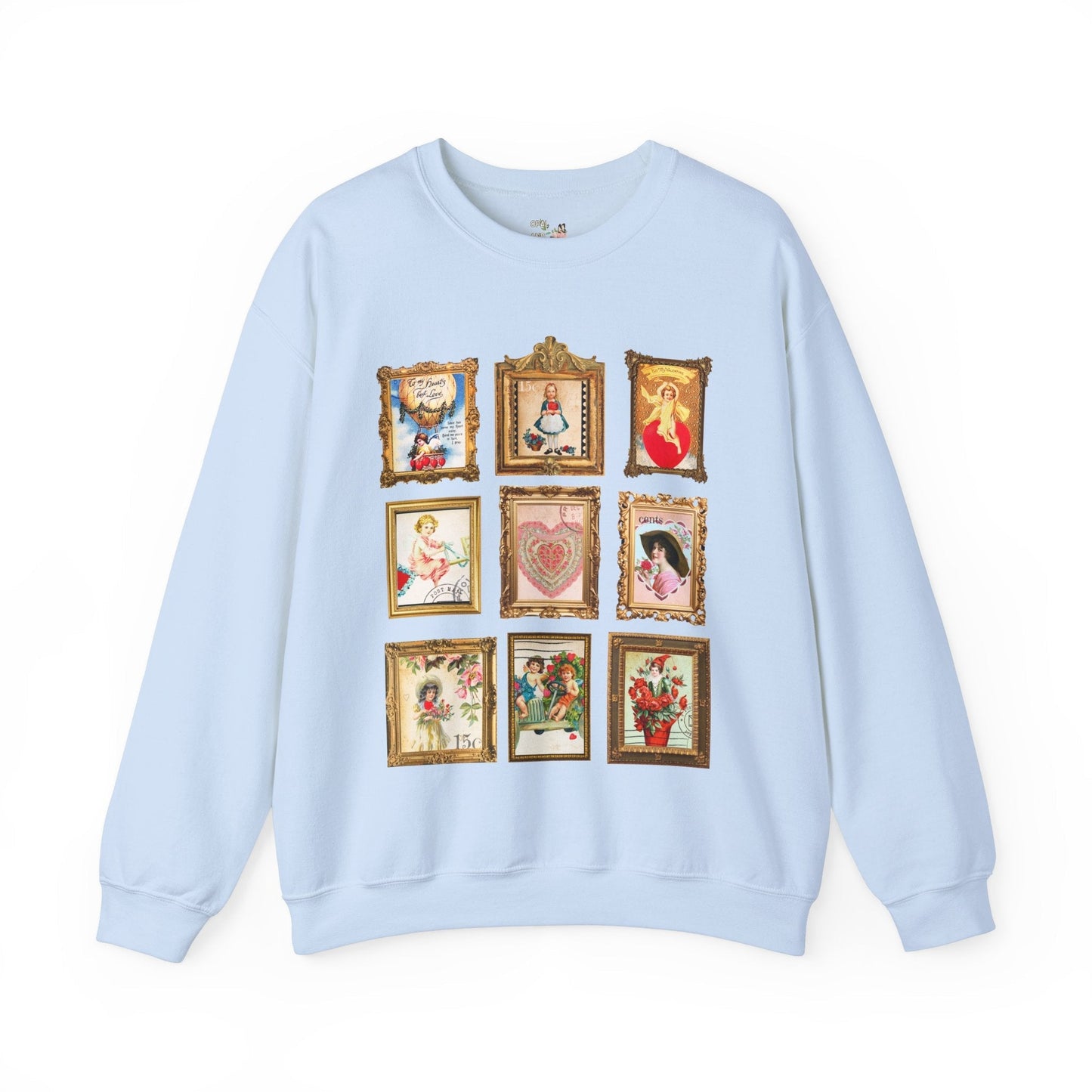 Vintage Valentine Stamps Sweatshirt