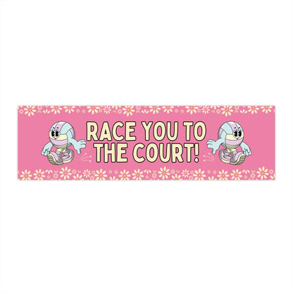 Volleyball Player Bumper Sticker