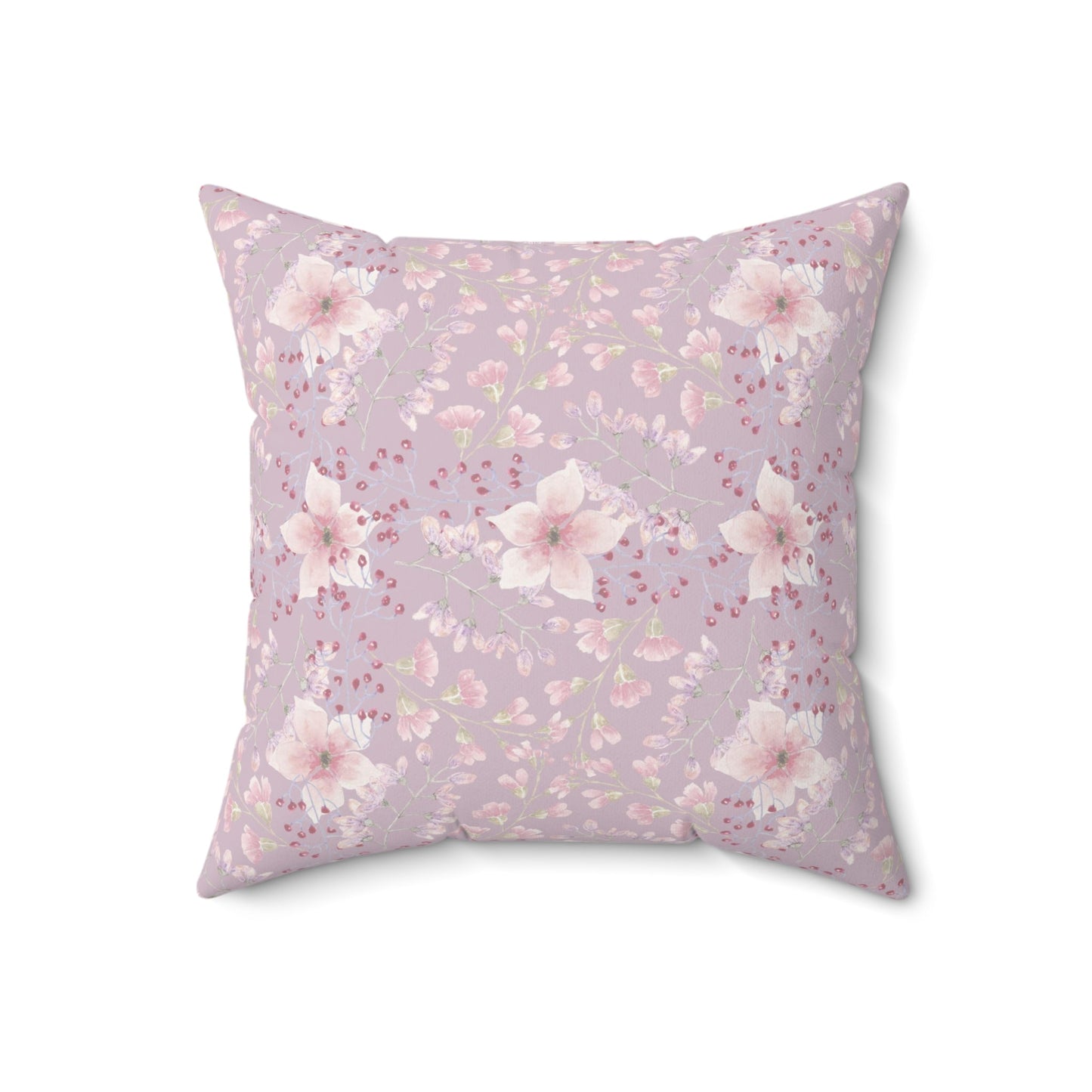 Watercolor Dinosaur Pillow, Brachiosaurus in Botanical Bouquet