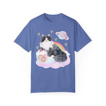 Watercolor Space Cat Tee
