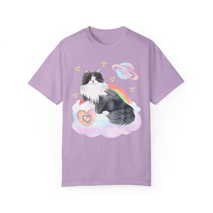 Watercolor Space Cat Tee