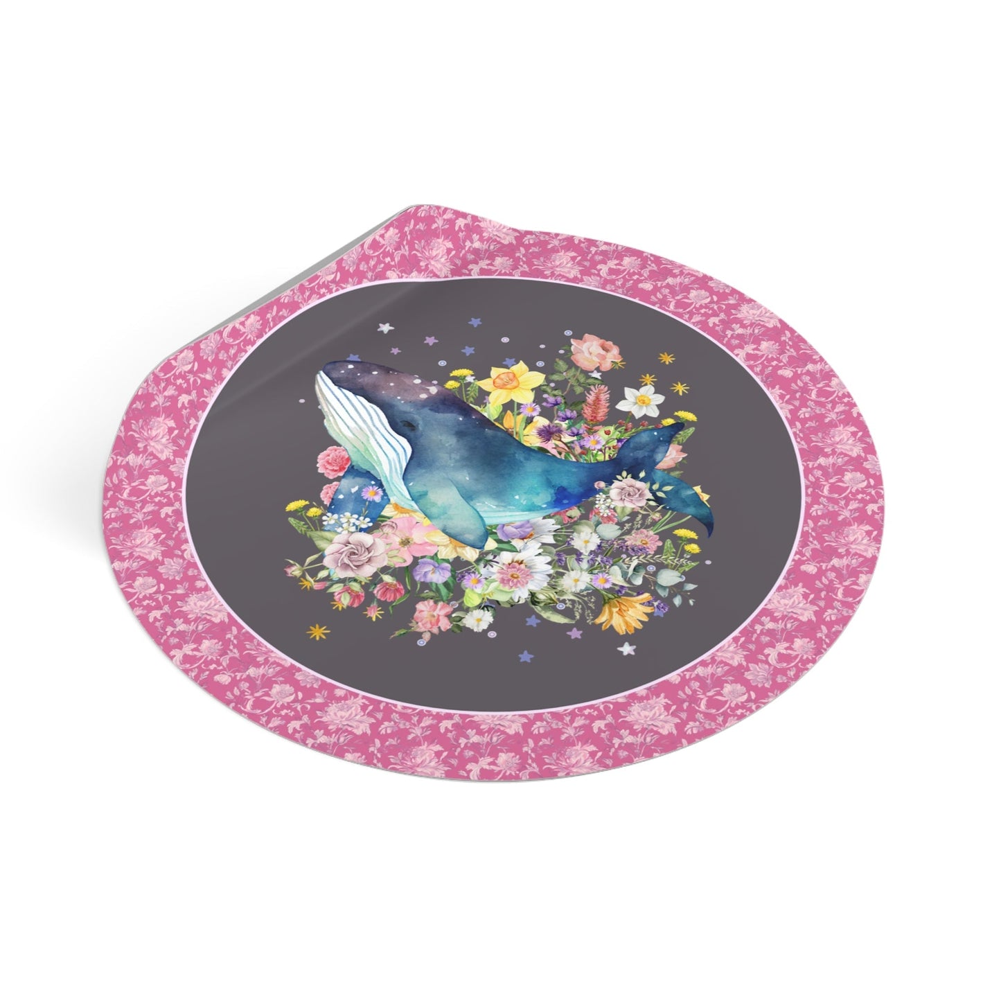 Watercolor Whale Sticker