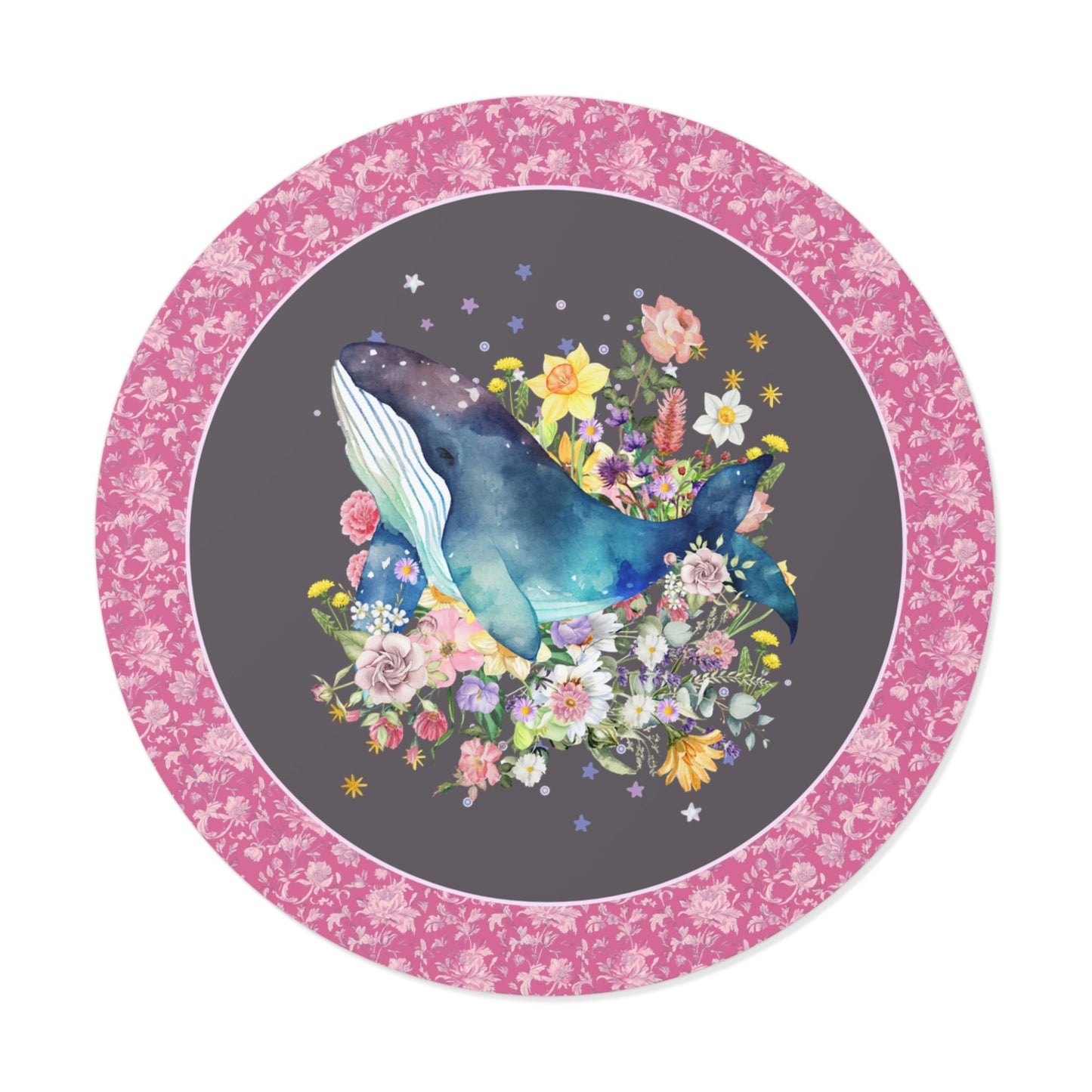Watercolor Whale Sticker