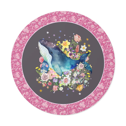 Watercolor Whale Sticker
