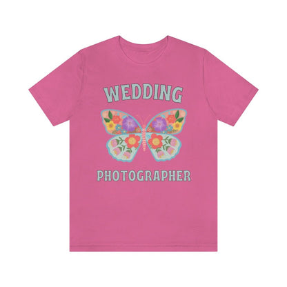 Wedding Photographer Tee Shirt: Retro Butterfly