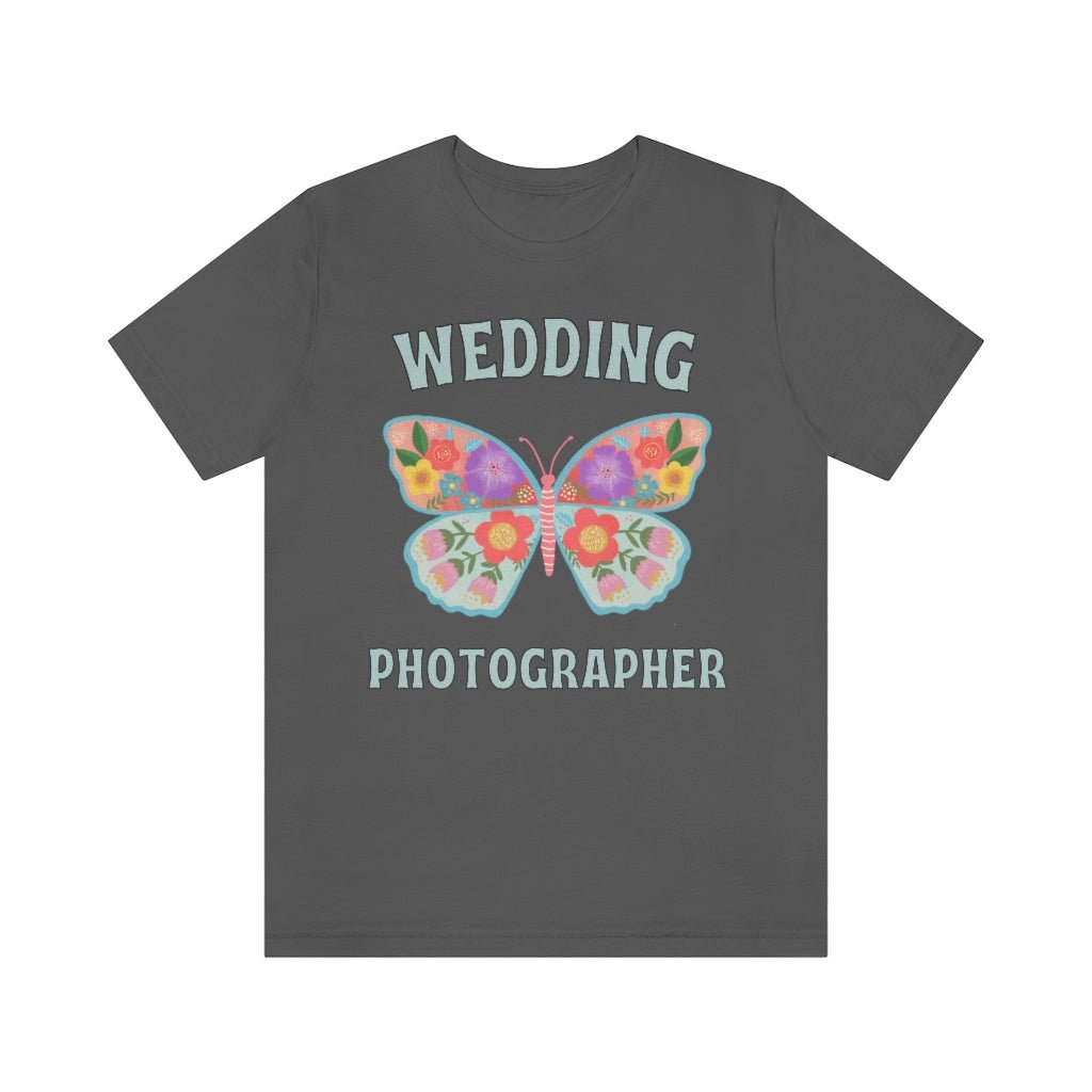 Wedding Photographer Tee Shirt: Retro Butterfly
