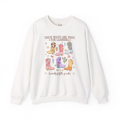 Western Fifth Grade Teacher Sweatshirt