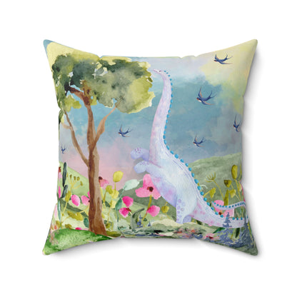Whimsical Dinosaur Pillow